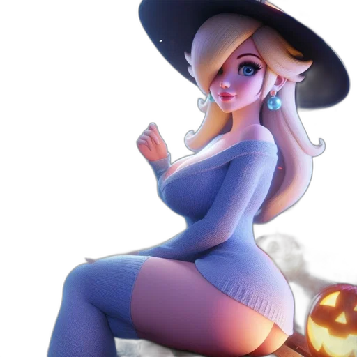 hat, dress, staff, concept art transparent PNG cut-out