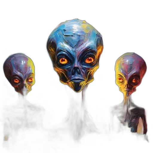mask, concept art, 3d render, fantasy art transparent PNG cut-out