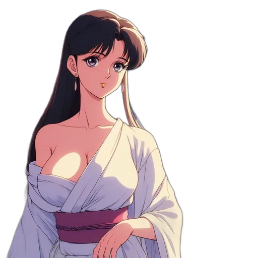 dress, vaporwave, anime, pixel art transparent PNG cut-out
