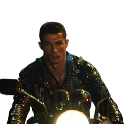 jacket, robot, face, weapon transparent PNG cut-out