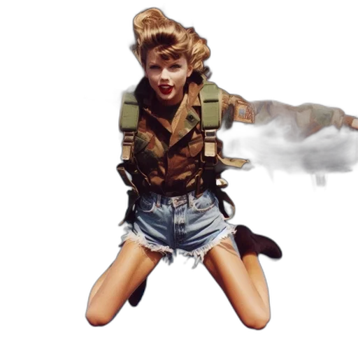 jacket, weapon, concept art, photorealistic transparent PNG cut-out
