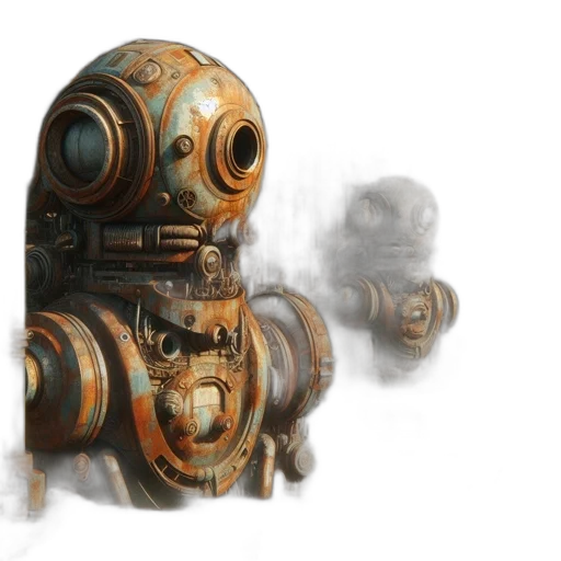 robot, weapon, mask, creature transparent PNG cut-out
