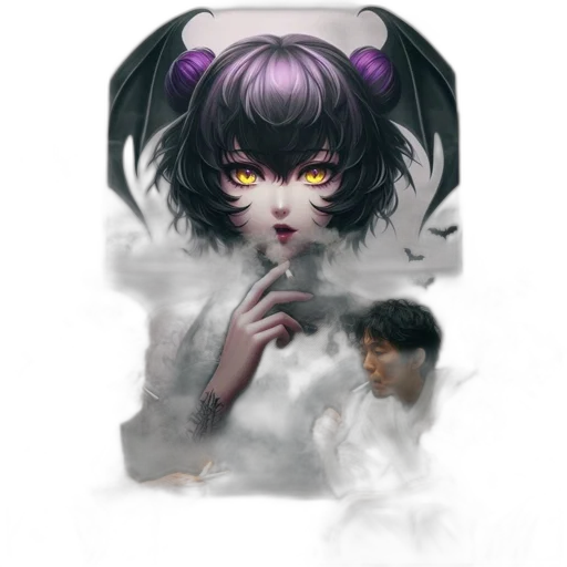 face, mask, creature, staff transparent PNG cut-out