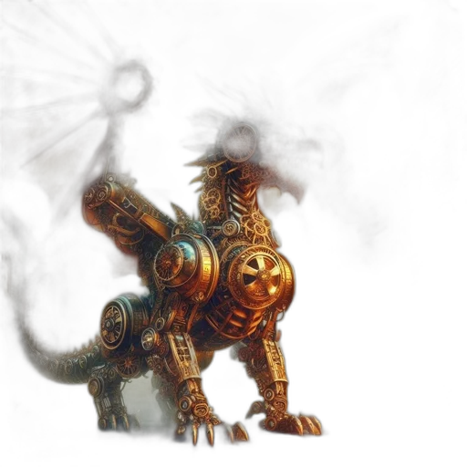 dragon, creature, robot, weapon transparent PNG cut-out