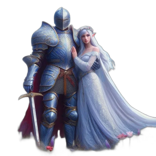 sword, dress, fantasy art, concept art transparent PNG cut-out