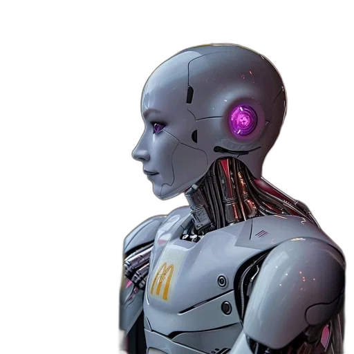 robot, cyberpunk, 3d render, concept art transparent PNG cut-out