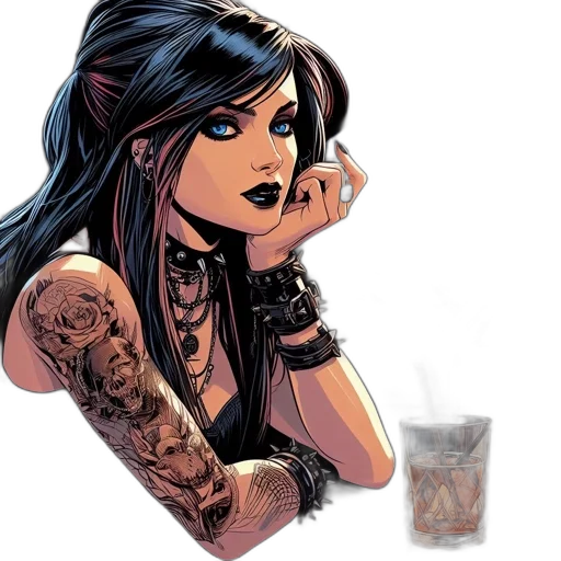 jewelry, comic book art, concept art, cartoon transparent PNG cut-out