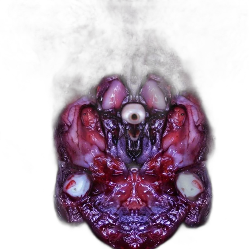 creature, mask, dragon, crown transparent PNG cut-out