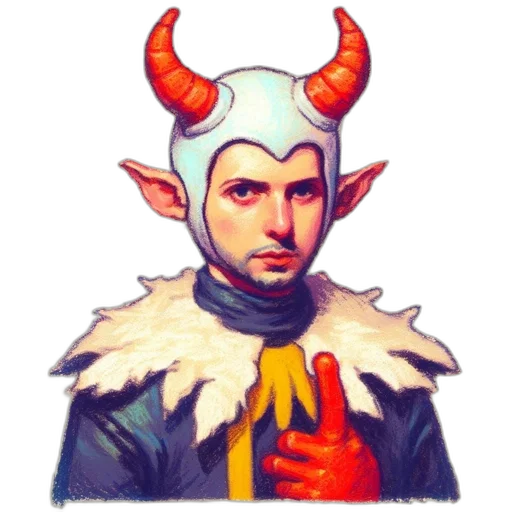 face, mask, staff, crown transparent PNG cut-out