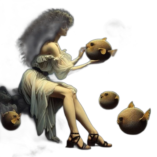 fantasy art, concept art, photorealistic, 3d render transparent PNG cut-out