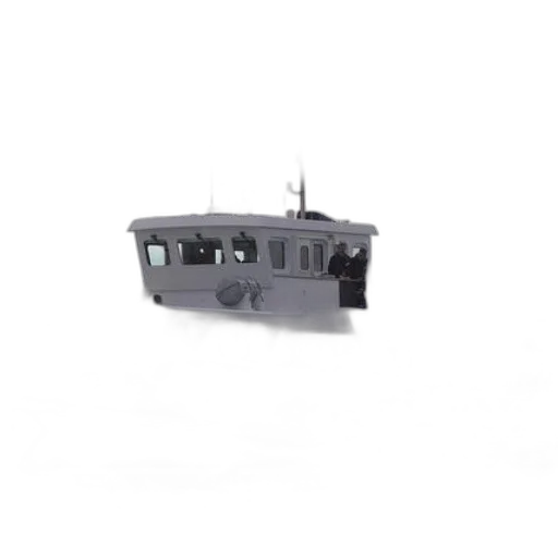 3d render, large, boat, named transparent PNG cut-out