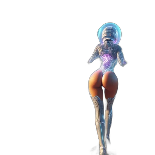 robot, dress, creature, concept art transparent PNG cut-out