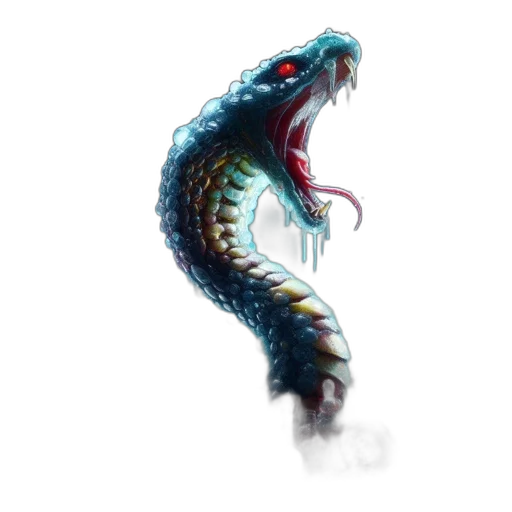 dragon, creature, animal, staff transparent PNG cut-out