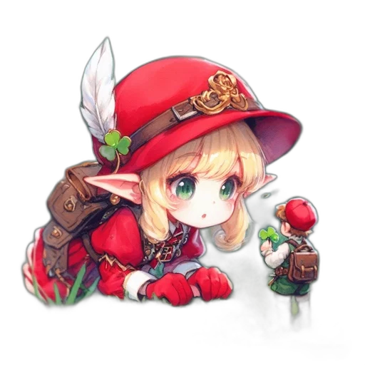 staff, dragon, hat, weapon transparent PNG cut-out