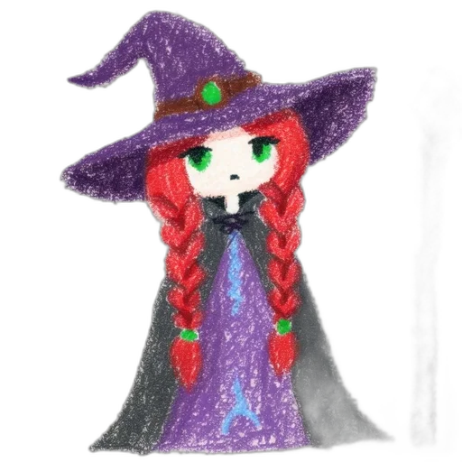 dress, hat, staff, fantasy art transparent PNG cut-out