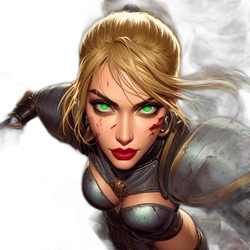 face, weapon, staff, fantasy art transparent PNG cut-out