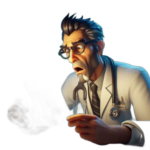 staff, face, concept art, comic book art transparent PNG cut-out