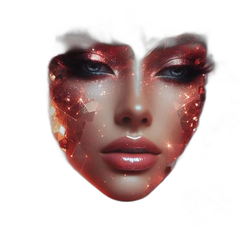 mask, face, crown, jewelry transparent PNG cut-out