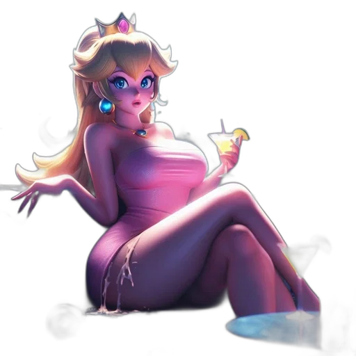 crown, dress, staff, concept art transparent PNG cut-out