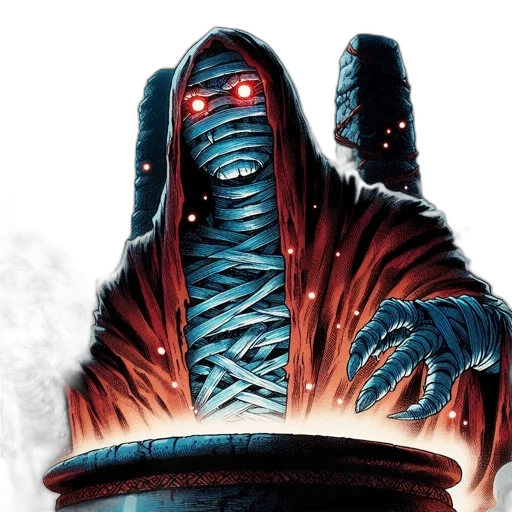 concept art, comic book art, enigmatic, cloaked transparent PNG cut-out
