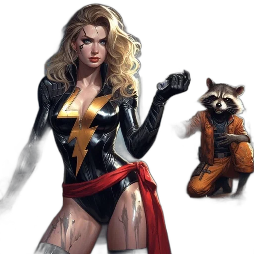 comic book art, concept art, fantasy art, cartoon transparent PNG cut-out