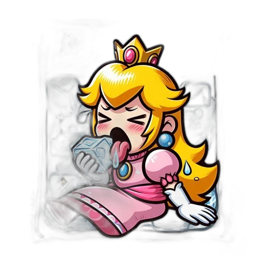 crown, dress, pixel art, concept art transparent PNG cut-out