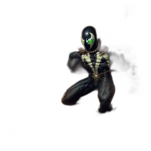 robot, mask, creature, staff transparent PNG cut-out
