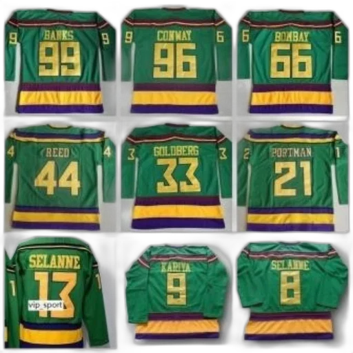collage, nine, hockey, jerseys transparent PNG cut-out