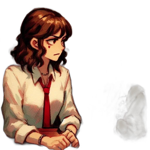 staff, face, hair, jacket transparent PNG cut-out