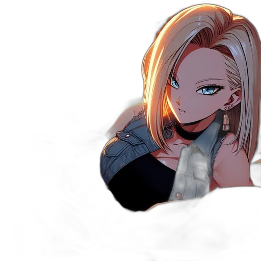 jacket, face, mask, hair transparent PNG cut-out