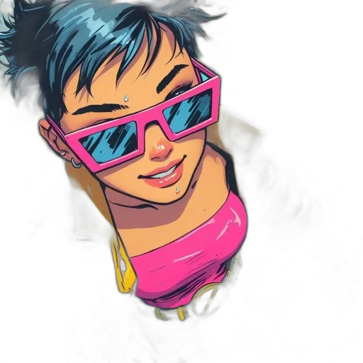 jewelry, face, cartoon, concept art transparent PNG cut-out