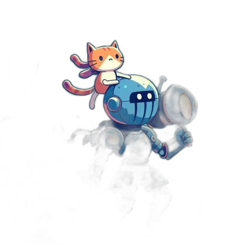 creature, robot, concept art, pixel art transparent PNG cut-out