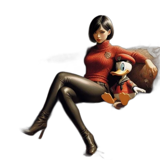 concept art, comic book art, 3d render, photorealistic transparent PNG cut-out