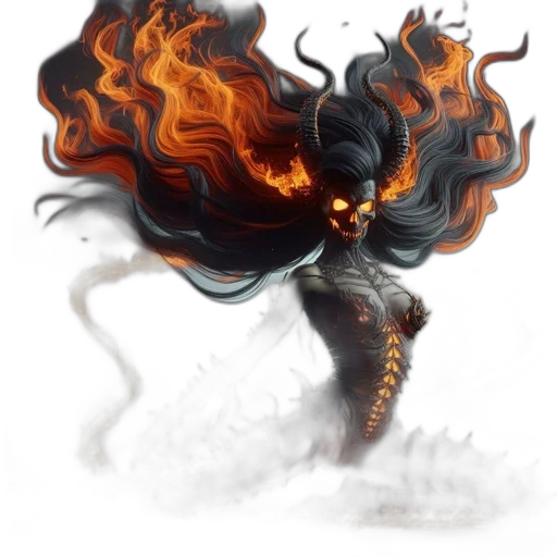 hair, dragon, creature, mask transparent PNG cut-out