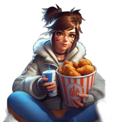 food, jacket, robot, staff transparent PNG cut-out
