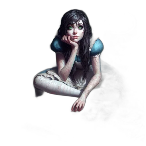 dress, face, jewelry, creature transparent PNG cut-out