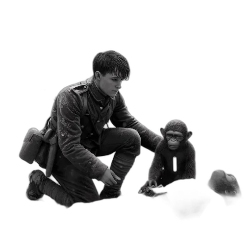 jacket, animal, staff, creature transparent PNG cut-out