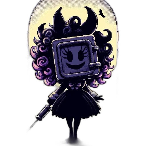 robot, staff, crown, weapon transparent PNG cut-out