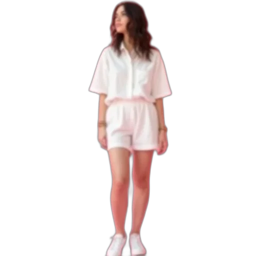 dress, jacket, vaporwave, 3d render transparent PNG cut-out