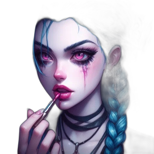 face, creature, jewelry, fantasy art transparent PNG cut-out