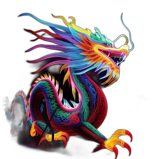 dragon, creature, animal, staff transparent PNG cut-out