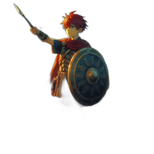 weapon, sword, staff, crown transparent PNG cut-out