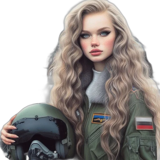 jacket, hair, robot, face transparent PNG cut-out