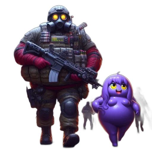weapon, robot, creature, concept art transparent PNG cut-out