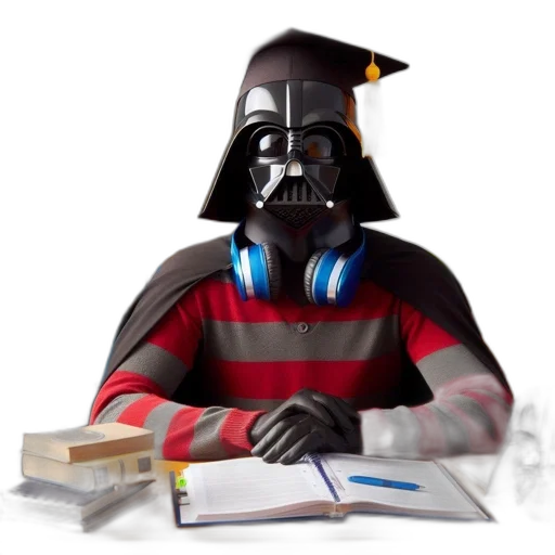 staff, darth, vader, attired transparent PNG cut-out
