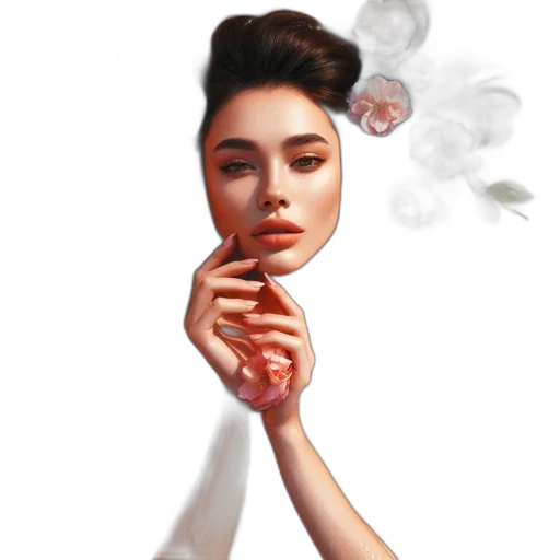 face, jewelry, dress, mask transparent PNG cut-out