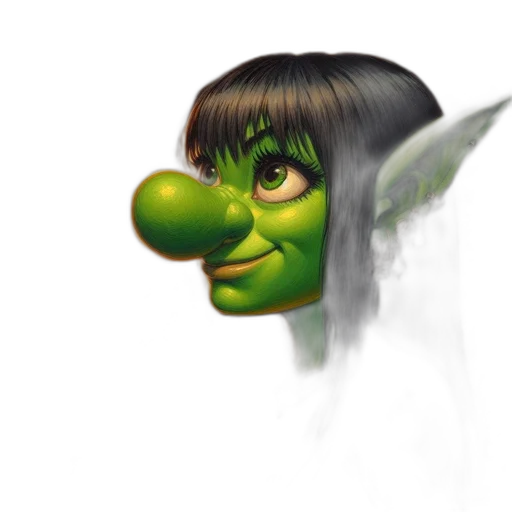 face, staff, dragon, creature transparent PNG cut-out