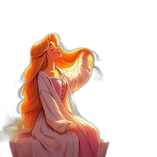 dress, hair, concept art, fantasy art transparent PNG cut-out