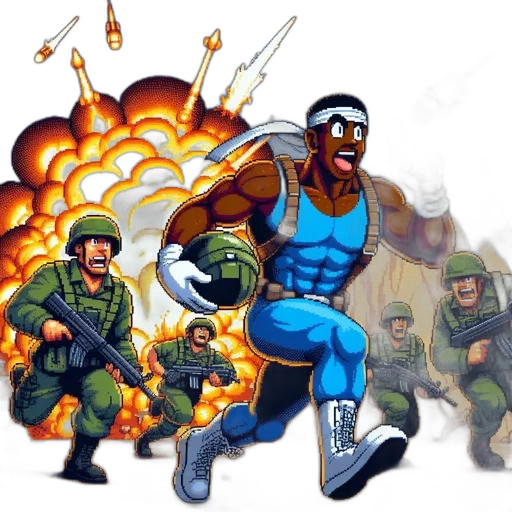 comic book art, concept art, pixel art, cartoon transparent PNG cut-out