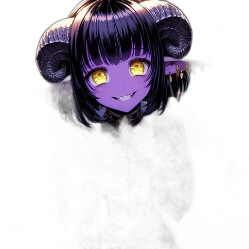 mask, creature, staff, hair transparent PNG cut-out